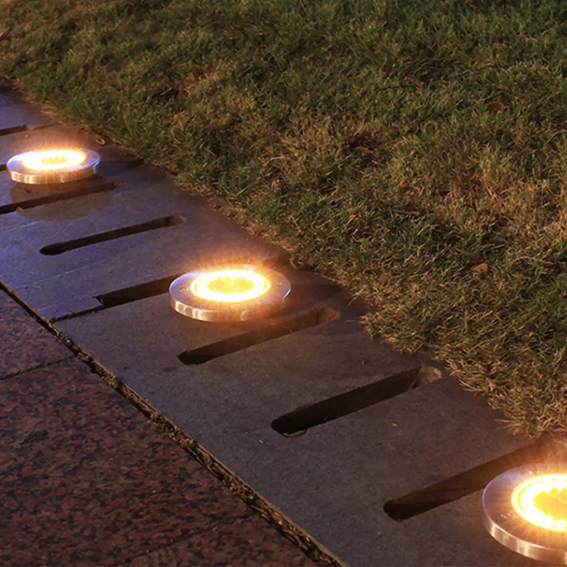 Solar Garden Disc Lights